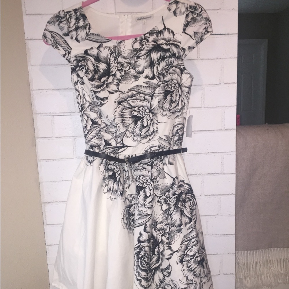 Floral tulle dress